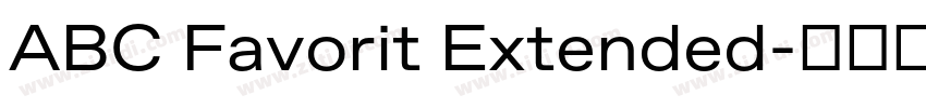 ABC Favorit Extended字体转换